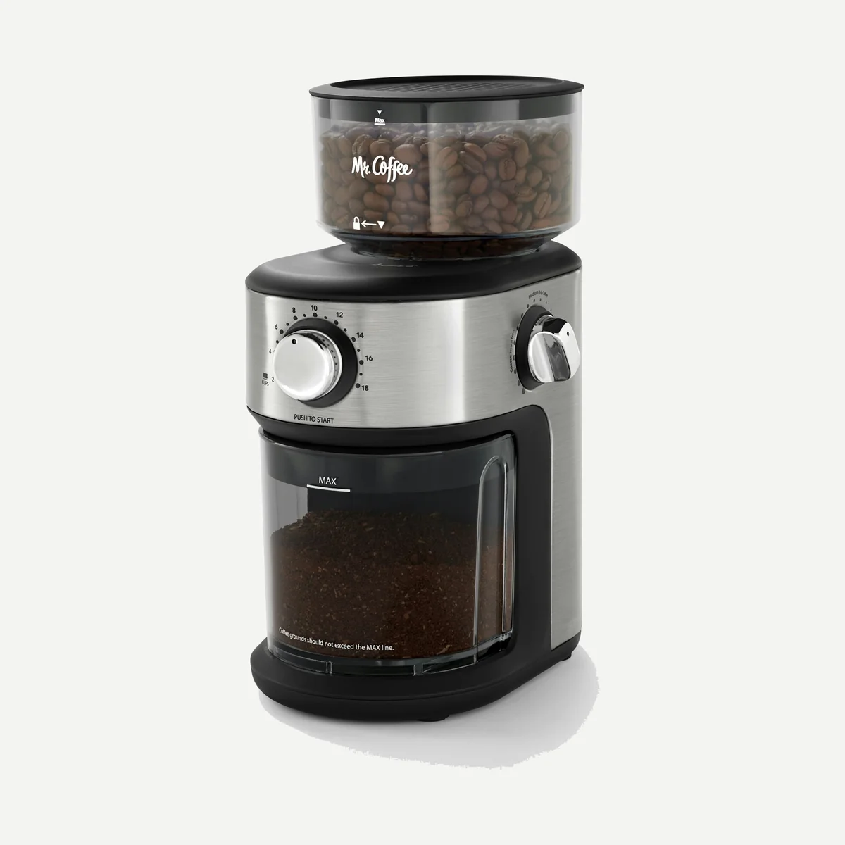 Mr. Coffee Cafe Grind 18-Cup Automatic Burr Grinder BVMC-BMG25