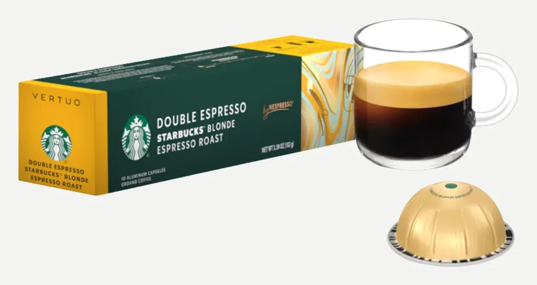 Starbucks Blonde Espresso Roast Double Espresso for Vertuo